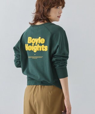 AMERICAN HOLIC サガラ刺繍裏毛プルオーバー Green