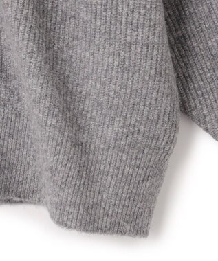 UNFILO 【洗える】ふわふわニット 2WAYクルーカーディガン グレー