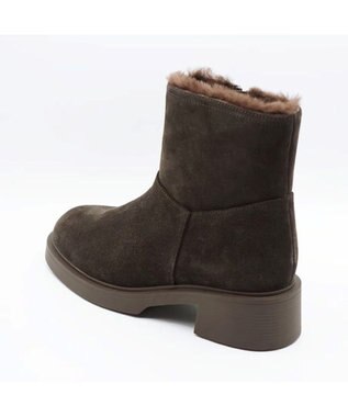 APOM ウォータープルーフムートンブーツ 45 ダークブラウンスエード