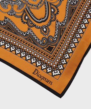 GRACE CONTINENTAL バンダナ柄スカーフ オレンジ