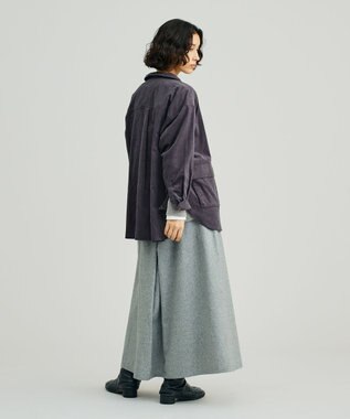 J.PRESS YORK STREET 【WOMEN】コーデュロイ シャツブルゾン グレー系