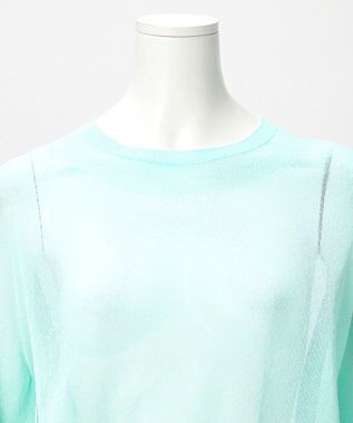 23区 【GOLD LABEL】アセテートナイロンホールガーメント ニット サックス系