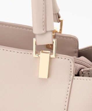 ANY SIS 【2WAY】ノーブルミディ トートバッグ ベージュ