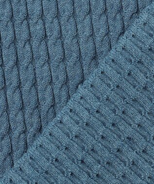 JOSEPH ABBOUD 【チクチクしない/ 3シーズン対応/サスティナブル】SNOWY Vネックセーター ターコイズブルー系