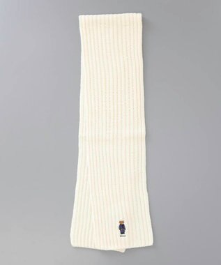 AURORA 【 POLO RALPH LAUREN（ポロ ラルフ ローレン） 】 POLOベア ウールニットマフラー クリーム