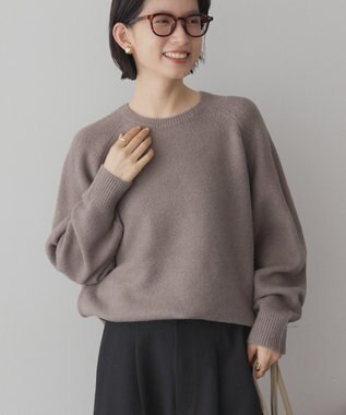 AMERICAN HOLIC ラグランラメニットプルオーバー Mocha