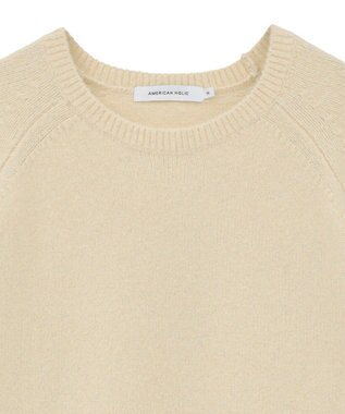 AMERICAN HOLIC ラグランラメニットプルオーバー Ivory