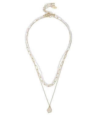 AMERICAN HOLIC マルチＷＡＹ３連ネックレス Gold