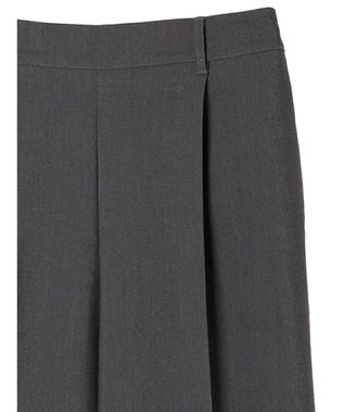 Green Parks あったかきれいシルエットストレートパンツ Gray