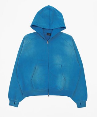 WEGO ショートZIPパーカー ブルーその他