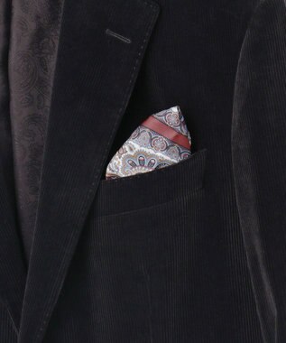 JOSEPH ABBOUD 【JAPANファブリック/オーガニックコットン】ソフトコーデュロイ ジャケット ブラック系