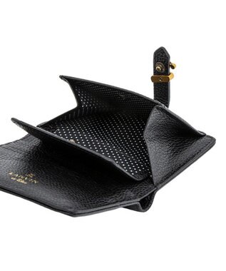 LANVIN en Bleu リュバン コンパクト二つ折り財布 ブラック