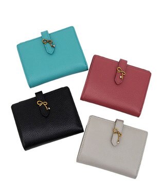 LANVIN en Bleu リュバン コンパクト二つ折り財布 ブラック