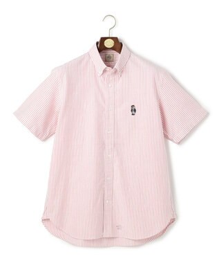 J.PRESS MEN 新デザイン【BULLDOG BOY】オックスフォード 半袖シャツ / B.D. レッド系1