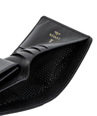 LANVIN en Bleu リュバン コンパクト二つ折り財布 ブラック