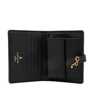 LANVIN en Bleu リュバン コンパクト二つ折り財布 ブラック