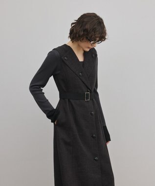 GRACE CONTINENTAL ツイーディジャンパースカート ブラック