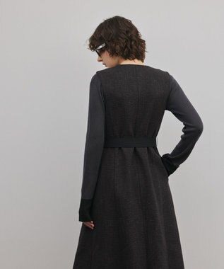 GRACE CONTINENTAL ツイーディジャンパースカート ブラック