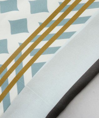 AURORA Oggi12月号掲載 Beaurance （ビューランス）シルクツイル トライアングルスカーフ(リング付き) ミントグリーン