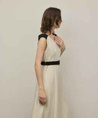 GRACE CONTINENTAL ジャージワンピース ベージュ