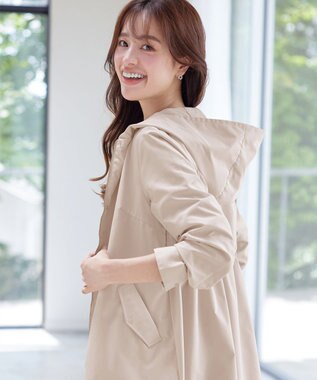 Tiaclasse 【新色追加・洗える・撥水】ドロストマウンテンパーカー ライトベージュ