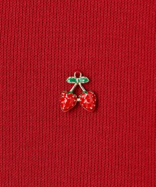 ANY KIDS 【Strawberry Collection】スナップボタン カーディガン レッド