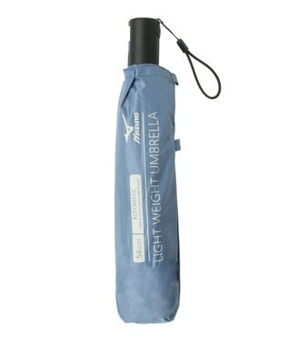 MOONBAT 【WEB限定】MIZUNO  (ミズノ) 無地 ロゴ 日傘 折りたたみ傘 自動開閉 1プッシュ パラソル 晴雨兼用  軽量 一級遮光 遮熱効果 遮光率100% UV遮蔽100% ターコイズブルー