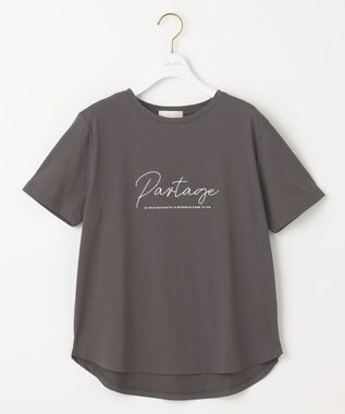 ANY SIS S ロゴ刺繍 Tシャツ スレート