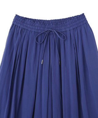 YECCA VECCA 【セットアップ可能】シルキータックワイドパンツ Blue