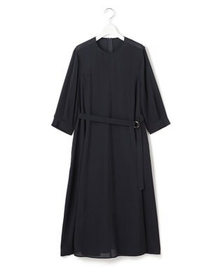 23区 S シアースパンオーガンジー ワンピース ネイビー系