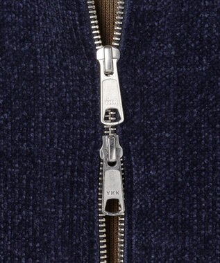 J.PRESS MEN 【WEB・一部店舗限定】モールダブルフェイス ドライバーズニット ネイビー系