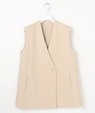 自由区 S リラックスバスケットノーカラー ジレ フラックス