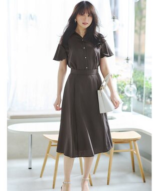 ANY SIS L 【速乾・接触冷感】スムージーポリエステル シャツ ブラウス スレート