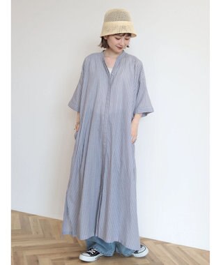 AMERICAN HOLIC ふんわりインドボイルロングワンピース Purple