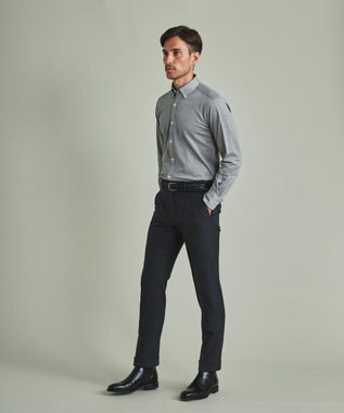 GOTAIRIKU 【尾州】サキソニーストレッチ パンツ_ノータック グレー系