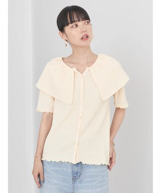 earth music&ecology ビッグカラーカットプルオーバー Yellow