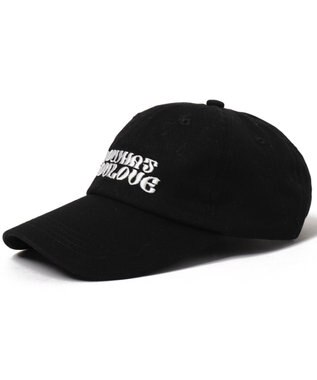 WEGO 【ユニセックス着用ITEM】ウネリロゴツイルキャップ ブラック