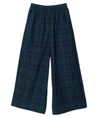 CRAFT STANDARD BOUTIQUE コーデュロイワイドイージーパンツ Check Navy