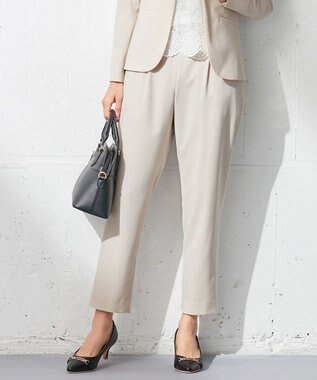 ANY SIS 【セットアップ対応】セレモニーダブルクロス テーパード パンツ