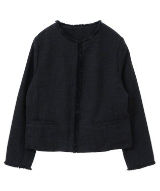YECCA VECCA ツイードジャケット Navy