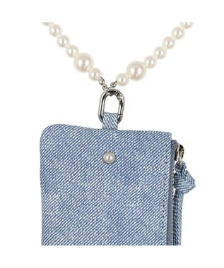 UNBILLION ペルケ perche / パール調ストラップ・マルチケース ライトブルー