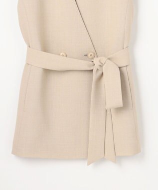 自由区 S リラックスバスケットノーカラー ジレ フラックス