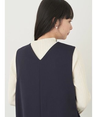 earth music&ecology ジップジレワンピース Navy