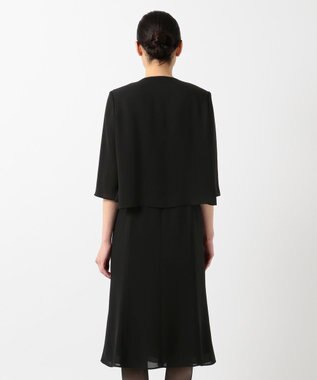 自由区 FORMAL 【洗える】セオアルファバラシャ ウォッシャブル ワンピース ブラック系