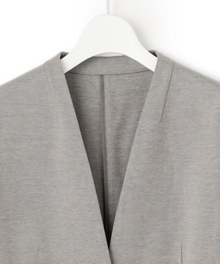 23区 S 【セットアップ対応】モクロディ ノーカラージャケット グレー系