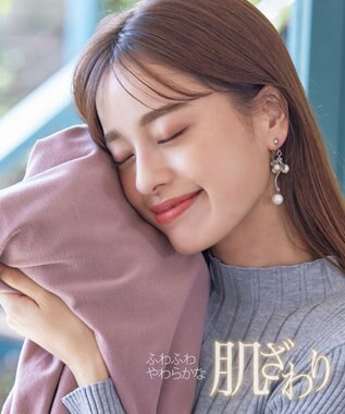 Tiaclasse 【スマート裏起毛・新色追加】 ピンタックシャツチュニック ネイビー