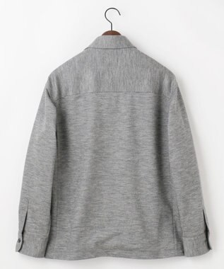 JOSEPH ABBOUD 【軽量/ストレッチ/尾州が誇る上質素材 】ウールミルドジャージーシャツ グレー系ストライプ