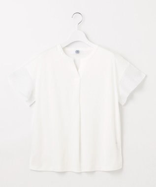 J.PRESS LADIES 【接触冷感・吸水速乾】MULTI EFFECT JERSEY フレアースリーブ カットソー ホワイト系