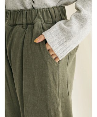 CRAFT STANDARD BOUTIQUE ピグメントツイル　Ｗタックリラックスパンツ Khaki