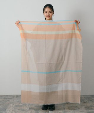 POLS 極細コットンストール オレンジ